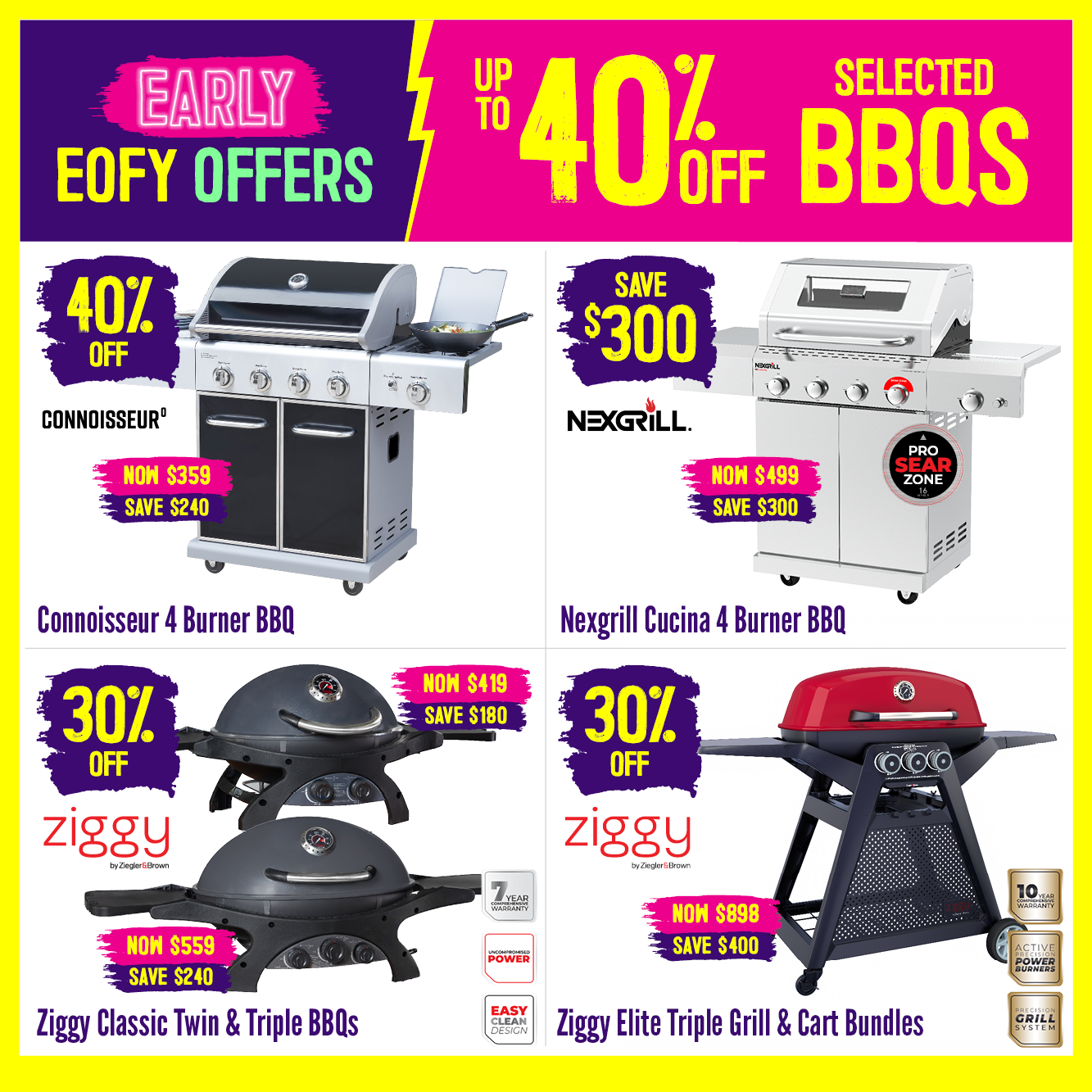 Up to 40% Off Selected BBQs| Shop Now